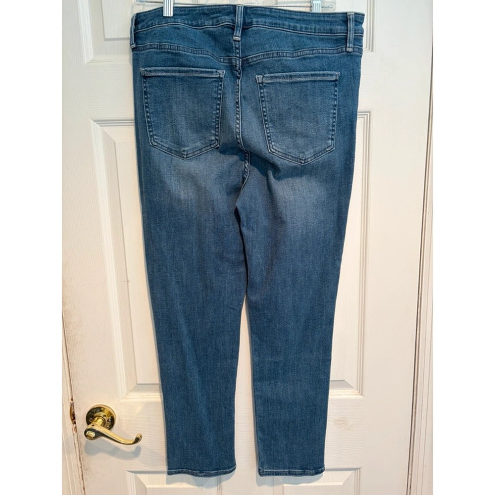 Quince High Rise Skinny Jeans Women 32 Seaside Blue Denim NWT Minimalist Tencel - Picture 2 of 12
